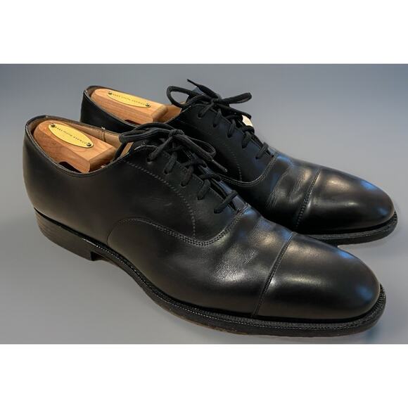$1250 Church's Consul Black Men’s Leather Cap Toe Oxford Dress Shoes US 8.5 UK - Picture 1 of 11